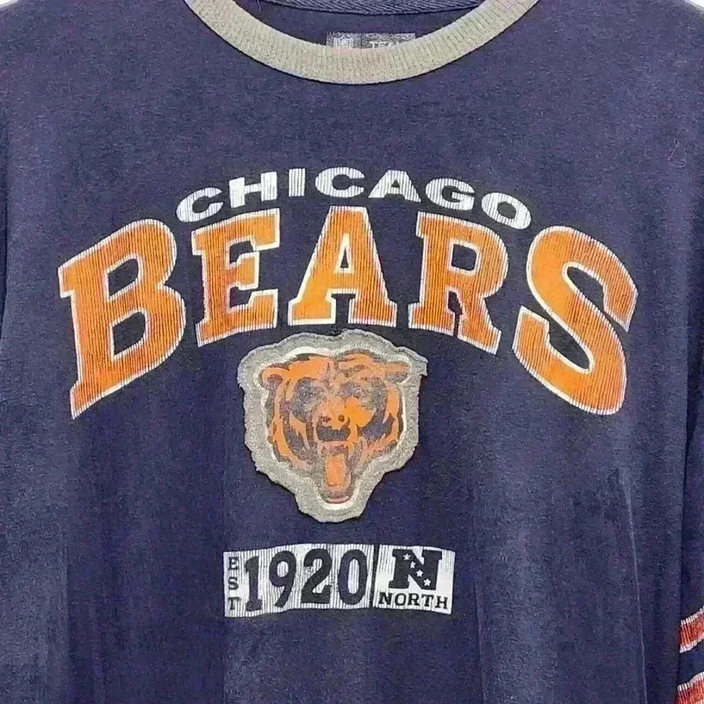 NFL‎ Team Apparel Chicago Bears Long Sleeve T-Shirt Unisex Size L